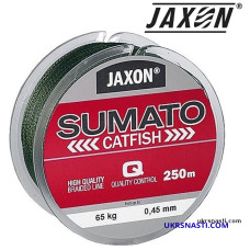 Шнур толстый Jaxon Sumato Cat Fish размотка 250м тёмно-зелёный